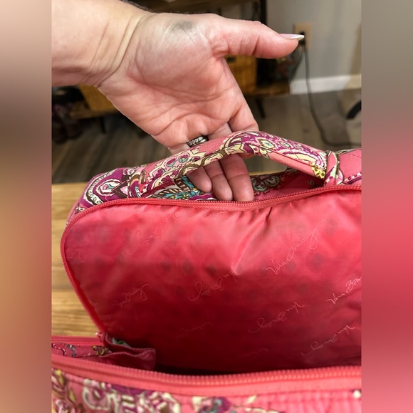 Vera Bradley Call me Coral Laptop backpack Retired pattern 034 - Picture 13 of 15